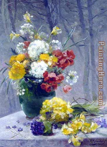 Eugene Henri Cauchois Still Life of Flowers